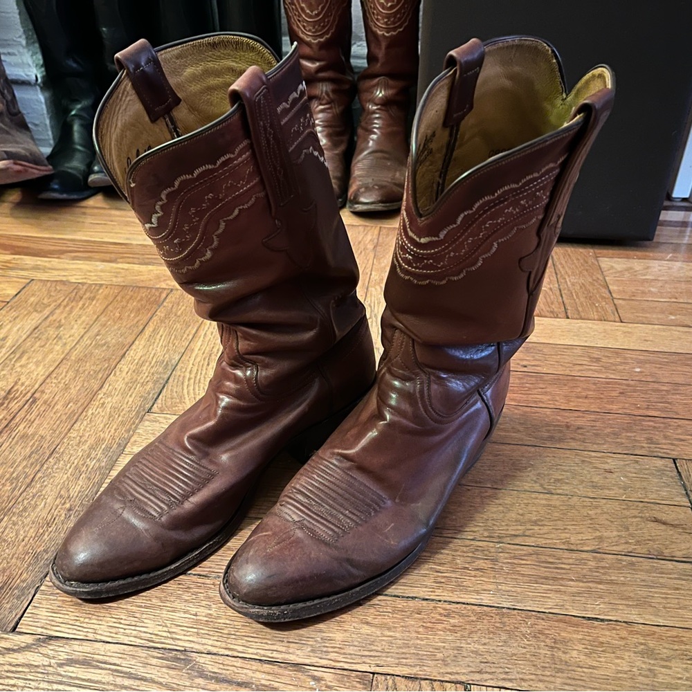 Lucchese Devin Brown Western Boots